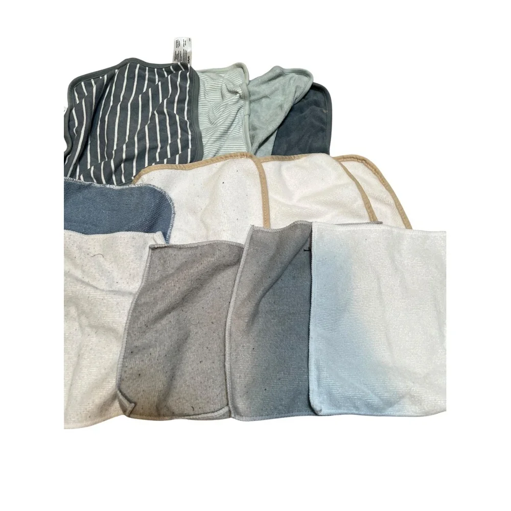 Set of 12 Burp Cloths Rags Carters Sandy & Simon Kyle & Deena 9